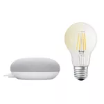 Lampa LED z głośnikiem GOOGLE NEST CH DACH CL A60 FIL BT KIT