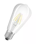 Lampa LED, klasyczny kształt bańki Edison 4W 827 230V szkło przezroczyste E27