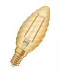 Lampa LED Vintage 1906 CL BW Filament szkło przezroczyste GOLD 22 non-dim 2,5W 824 E14