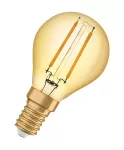 Lampa LED Vintage 1906 CL P Filament szkło przezroczyste GOLD 22 non-dim 2,5W 824 E14