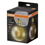 Lampa LED Vintage 1906 CL GLOBE125 Filament szkło przezroczyste GOLD 27 non-dim 5W 820 E27