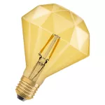 Lampa LED Vintage 1906 CL DIAMOND Filament szkło przezroczyste GOLD 40 non-dim 4,5W 825 E27