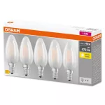 Lampa LED BASE Classic B40 4W/827 230V szkło matowe E14 FS5 OSRAM