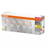 Lampa LED BASE Classic P40 4W/827 230V Filament szkło przezroczyste E14 FS5 OSRAM