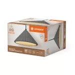 Oprawa Decor Concrete Pyramid Pendant E27 Dark Gray