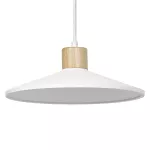 Oprawa Decor Plaster Wood Pendant 320 mm E27 White