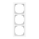 1723-44M-500 | ramka 3-krotna | art linear 44M biały studyjny matowy