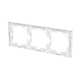 1723-44M-500 | ramka 3-krotna | art linear 44M biały studyjny matowy