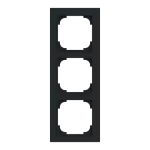 1723-45M-500 | ramka 3-krotna | art linear 45M czarny matowy