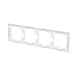 1724-44M-500 | ramka 4-krotna | art linear 44M biały studyjny matowy