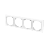1724-44M-500 | ramka 4-krotna | art linear 44M biały studyjny matowy