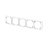 1725-44M-500 | ramka 5-krotna | art linear 44M biały studyjny matowy