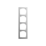 1724-4073 | ramka 4-krotna | art linear srebrne aluminium