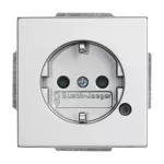 20 EUCBL-83 GNIAZDO SCHUKO OŚWIETLENIE KONTROLNE Z DIODAMI LED. -FUTURE-ALUMINIOWO SREBRNY