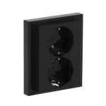 202 EUJB-81 SCHUKO double socket outlet, full cover