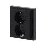 202 EUJB-81 SCHUKO double socket outlet, full cover