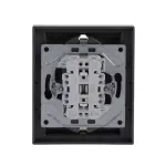 202 EUJB-866 SCHUKO double socket outlet, full cover