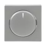 6540-83-102 POKRYWA Z POKRĘTŁEM I LAMPKĄ NEONOWĄ PODWYŻSZONA KONSTRUKCJA. DO ŚCIEMNIACZY BUSCH-DIMMER. -FUTURE-ALUMINIOWO SREBRN