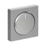 6540-83-102 POKRYWA Z POKRĘTŁEM I LAMPKĄ NEONOWĄ PODWYŻSZONA KONSTRUKCJA. DO ŚCIEMNIACZY BUSCH-DIMMER. -FUTURE-ALUMINIOWO SREBRN