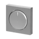 6540-83-102 POKRYWA Z POKRĘTŁEM I LAMPKĄ NEONOWĄ PODWYŻSZONA KONSTRUKCJA. DO ŚCIEMNIACZY BUSCH-DIMMER. -FUTURE-ALUMINIOWO SREBRN