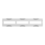 AS31 maskownica otworowana, szara, do modułów CombiLine-N, 150x750mm (WxS)