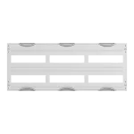 AS32 maskownica otworowana, szara, do modułów CombiLine-N, 300x750mm (WxS)