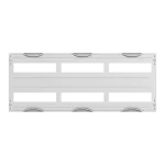 AS232 maskownica otworowana, szara, do modułów CombiLine-N, 300x750mm (WxS)