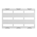 AS233 maskownica otworowana, szara, do modułów CombiLine-N, 450x750mm (WxS)