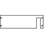 AG176 maskownica pełna, szara, do modułów CombiLine-N, 150x500mm (WxS)