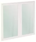 BLT64 drzwi z ramką, transparentne, białe do obudów typu UL64/U64…, 994x1104mm (WxS)