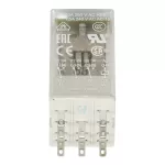 CR-M024AC3L przekaźnik A1-A2=24V AC, 3 styki c/o 250V/10A, LED