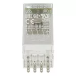 CR-M024DC przekaźnik A1-A2=24V DC, 4 styki c/o 250V/6A, LED