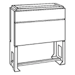 EH3-2 cokół zmontowany fabrycznie; 900x1110x310