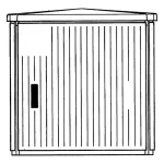 EH3/GD-DIN obudowa Pedestals montaż fabryczny; 875x871x541