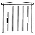 EH3/GD-DIN obudowa Pedestals montaż fabryczny; 875x871x541