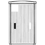 EH3/GD-DIN obudowa Pedestals montaż fabryczny; 1125x676x541