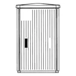 EH3/GD-DIN obudowa Pedestals montaż fabryczny; 1125x676x676