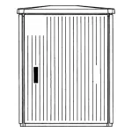 EH3/GD-DIN obudowa Pedestals montaż fabryczny; 1125x871x676