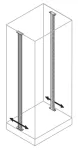 EM1804 Profile pionowe boczne pod RACK 19 IS2 1800mm (h) (2szt)