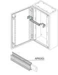 GD6006 zestaw montażowy z szyną DIN W=600mm, do obudów typu SR