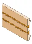 PBSC2000 Szyna profilowana Cu 2000A, 105x10mm, D=1750mm