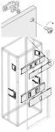 PHBT5414 Zestaw do T5 3/4P wysuwny 400A z rączką obrot montaż poziomy 350x400mm (WxS)