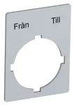 Tabliczka z oznaczeniem: Från Till