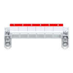 ZE335 patch panel rozmiar 6, do obudów multimedialnych