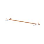 ZX2333 Szyna miedziana 20x5mm szerokość 4PW 1000mm V2, A2(do samodzielnego montażu)