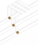 ZXVA343 zestaw przyłączeniowy szyn miedzianych do Tmax T6 800-1000A, 40x5 / 40x10mm (3 szt.)