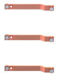 ZX2813 Połączenie szyn dystrybucyjnych z szynami z modułów CombiLine-N pomiędzy szafami 30x10mm