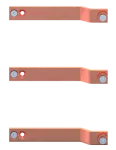 ZX2814 Połączenie szyn dystrybucyjnych z szynami z modułów CombiLine-N pomiędzy szafami 40x10mm