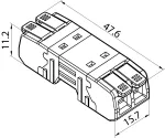 Szybkozłączka CMK-642 transparentny/pomarancz