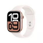 Apple Watch 10 GPS 42mm Rose Gold Aluminium Case with Light Blush Sport Band - S/M